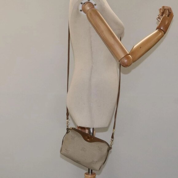 Burberrys Shoulder Bag PVC Beige Gold Auth BA464 - Picture 15 of 16